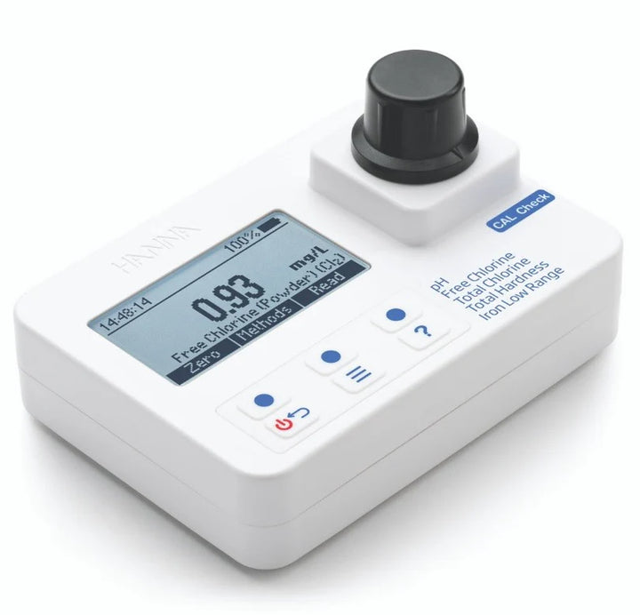 HI-97745 Free and Total Chlorine, Hardness, Iron Low Res, pH portable photometer