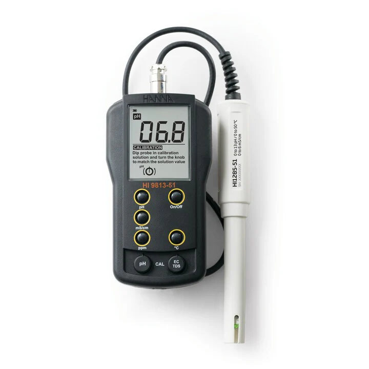 HI-9813-51 pH/EC/TDS and temperature Portable Meter