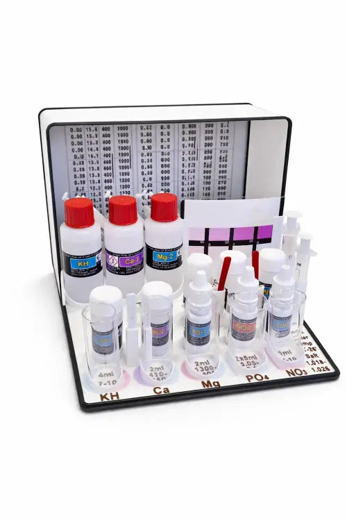 Reef Testing Station for Salifert Kits – KH Ca Mg NO3 PO4 - Reef testing station + Salifert test kits